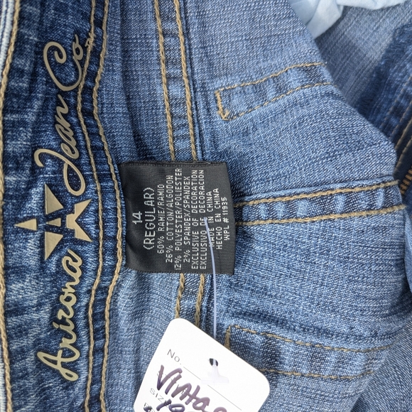 Y2k Girls Embroidered Blue Denim Jeans - Picture 6 of 12